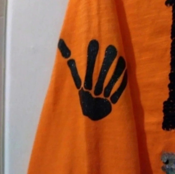 VS PINK bling oversized Halloween tee X-small *NEW* - Picture 3 of 6